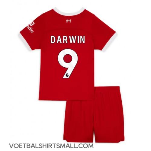 Liverpool Darwin Nunez #9 Babykleding Thuisshirt Kinderen 2023-24 Korte Mouwen (+ korte broeken)